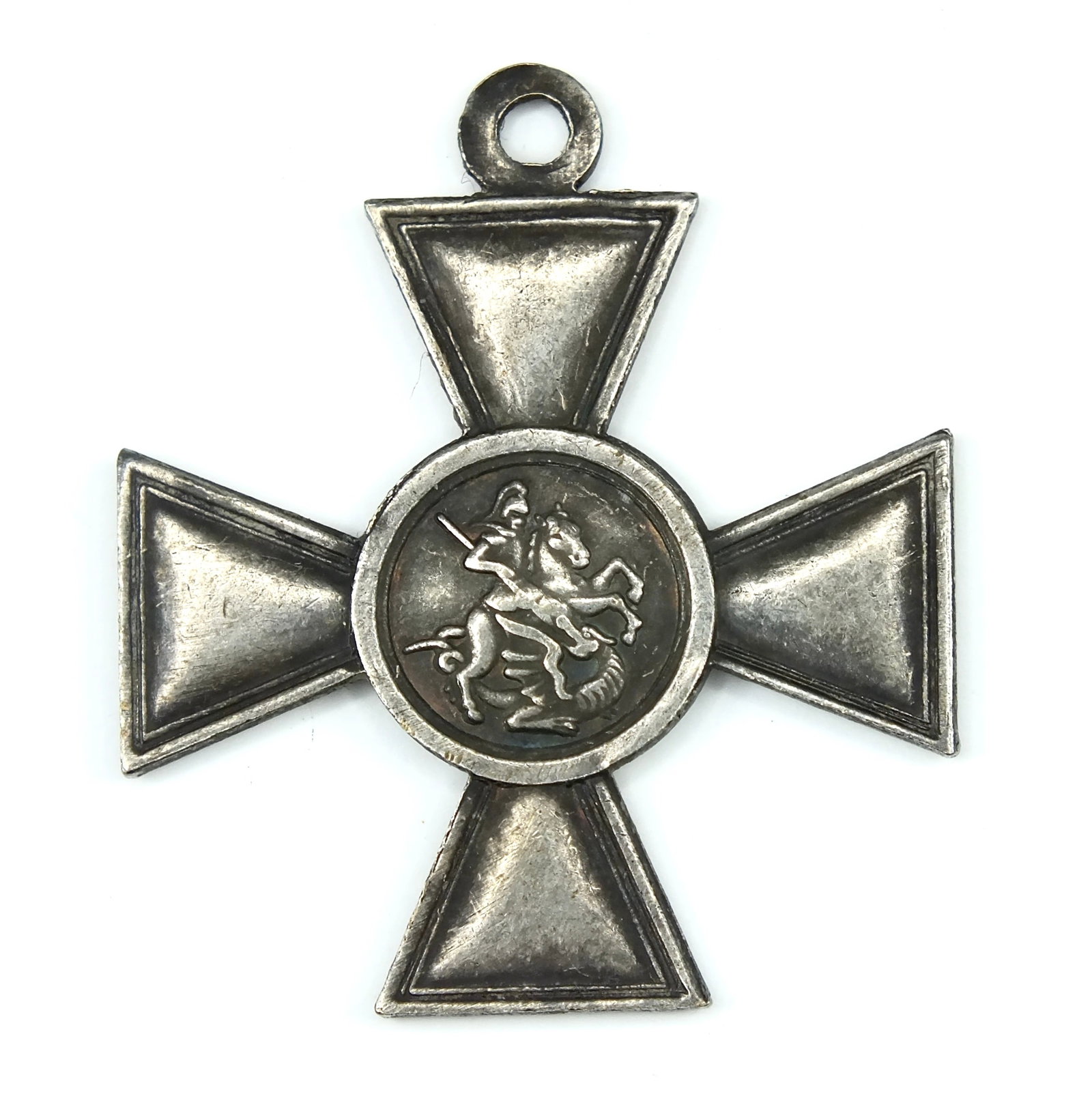 Imperial Russian Russia 19 Century Pre WW1 Sterling Silver Officer's Cross Badge Medal: Imperial Russian Russia 19 Century PreWW1 Sterling Silver Officer's Cross Badge Medal. Measurements pictured. Conditions pictured.