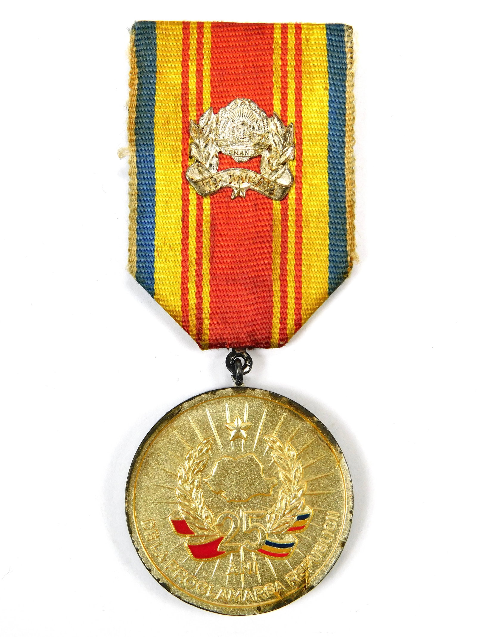 Romania 1972 25th Anniversary Proclamation of Republic Medal 1947-1972 (1 of 6)