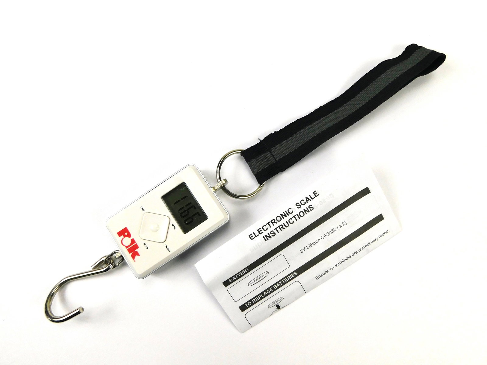 Portable Digital Hanging Scale Travel Luggage Electronic Fish Hook: Portable Digital Hanging Scale with Box. New old stock. Made in China.