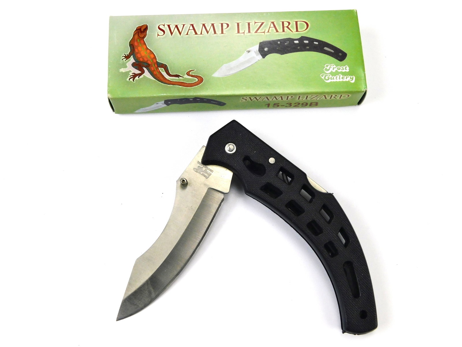 Frost Cutlery Swamp Lizard Lockback Skeleton Folding Pocket Knife (1 of 9)