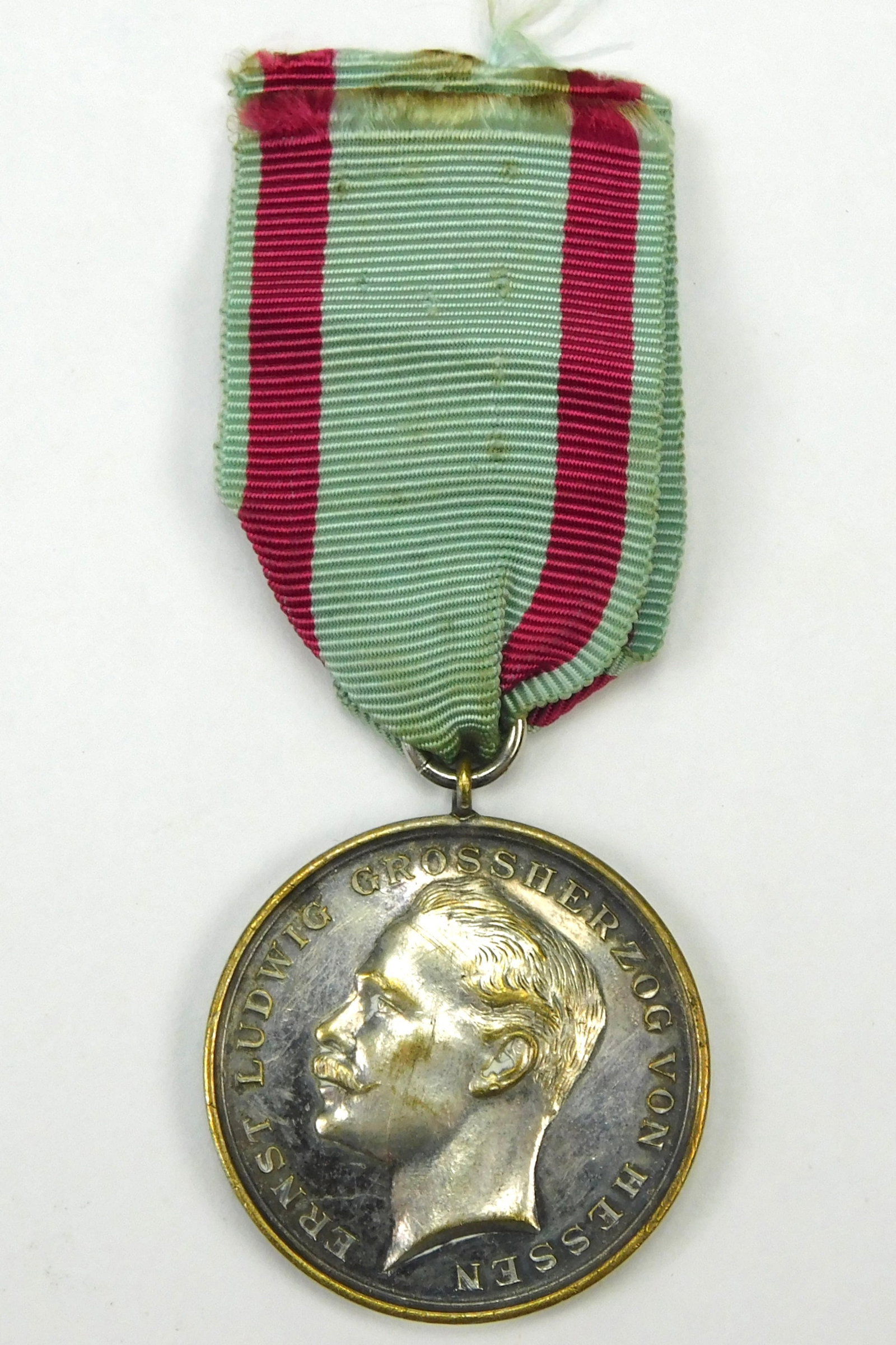 WWI Imperial German Hesse Darmstadt Für Tapferkeit Bravery Medal & Ribbon (1 of 7)