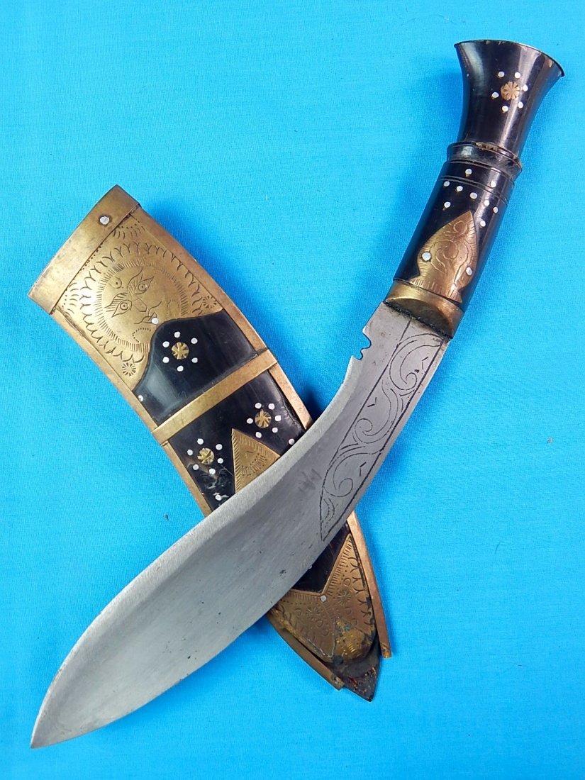 Vintage Indian India Gurkha Kukri Fighting Knife
