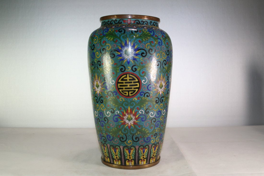 Asian Cloisonne Vase (1 of 4)