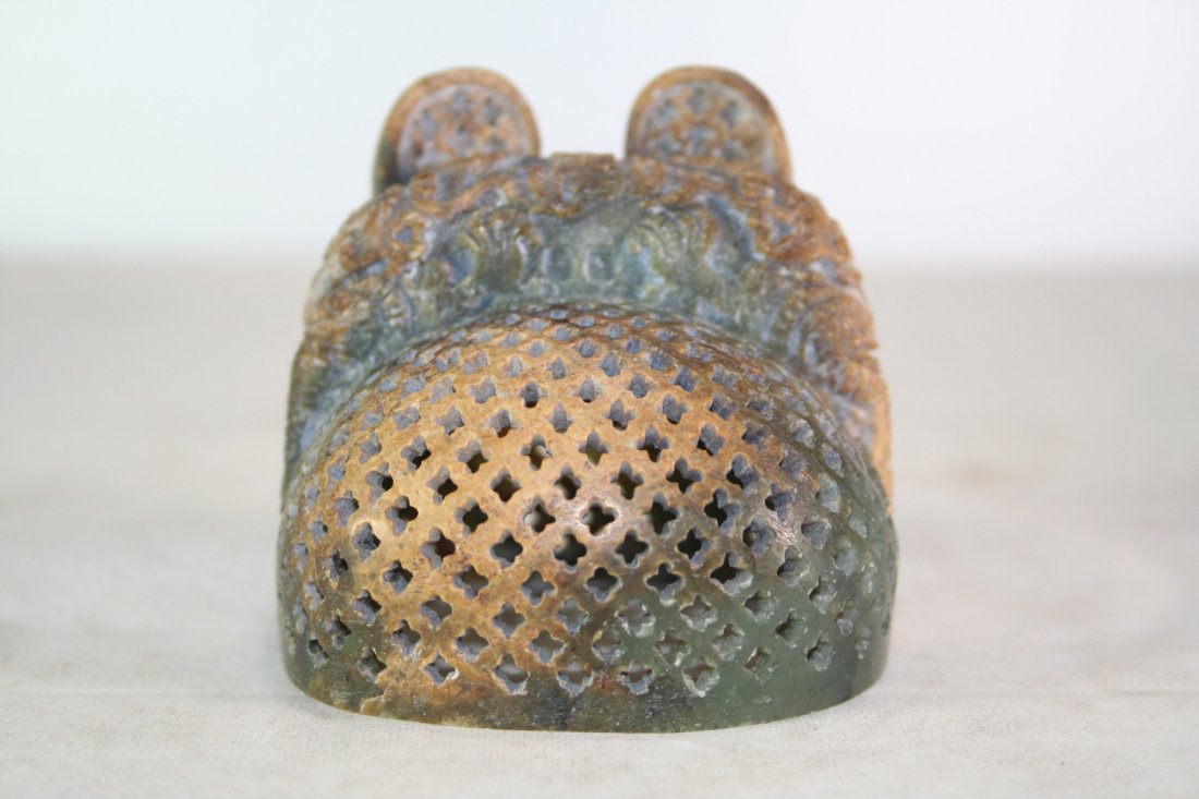 Chinese Jade Carved Official Hat Headdress (1 of 4)