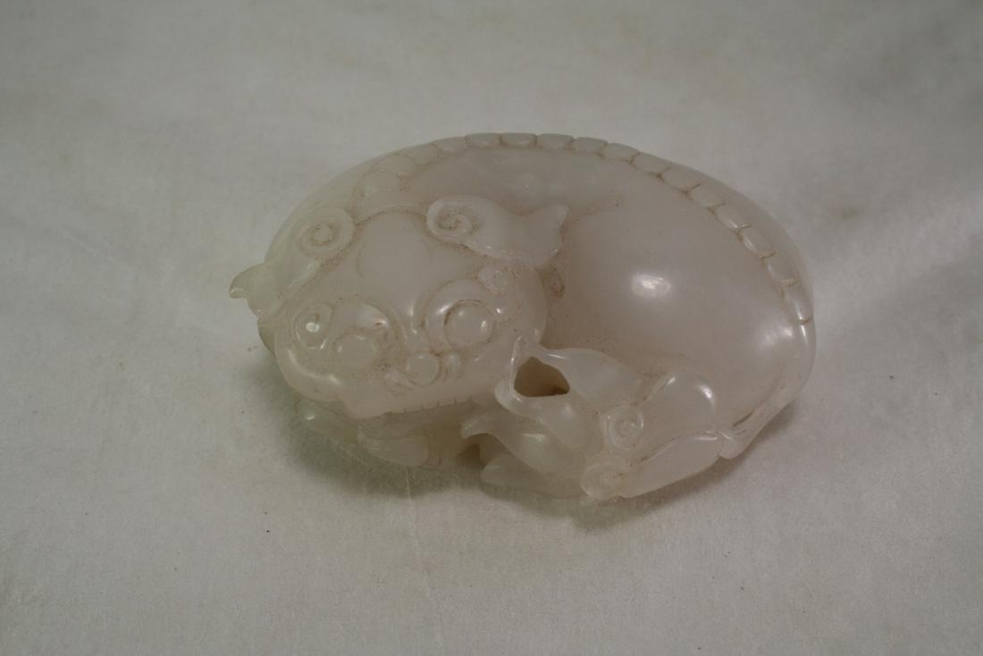 White Jade Carved Mythical Beast (1 of 4)
