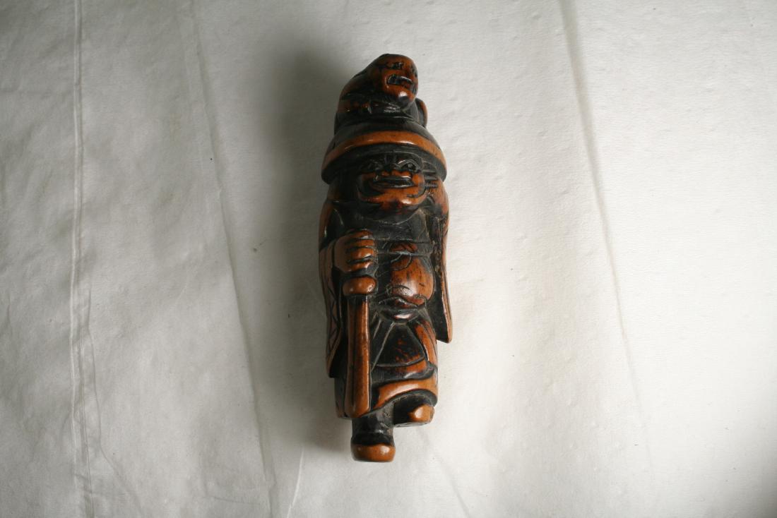 Asian Wood Carved Figure (1 of 4)