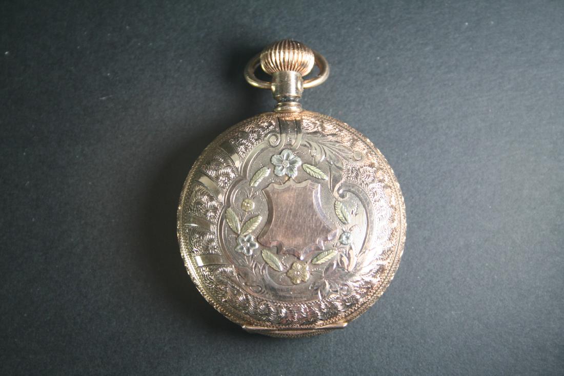 14K Tri-color Gold Gentleman's Pocket Watch (1 of 6)