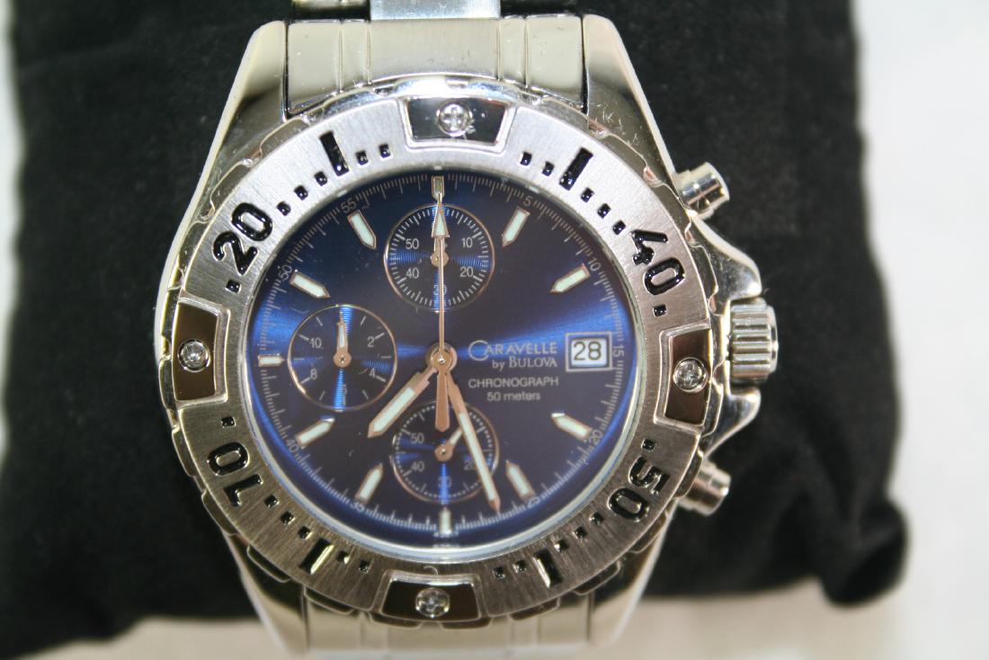 Bulova Gentleman's SS Quartz Stop Watch: Bulova Gentleman's SS Quartz Stop Watch, 40mm.