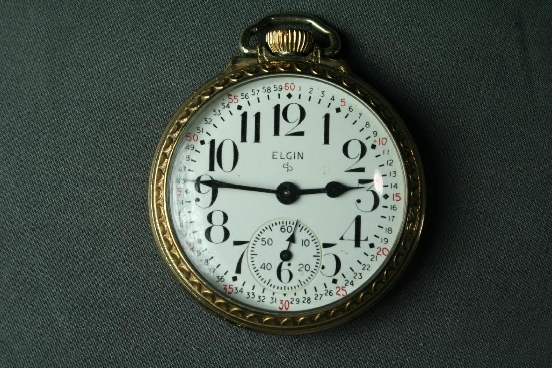 10K Gold Plate Elgin Gentleman's Pocket Watch (1 of 7)