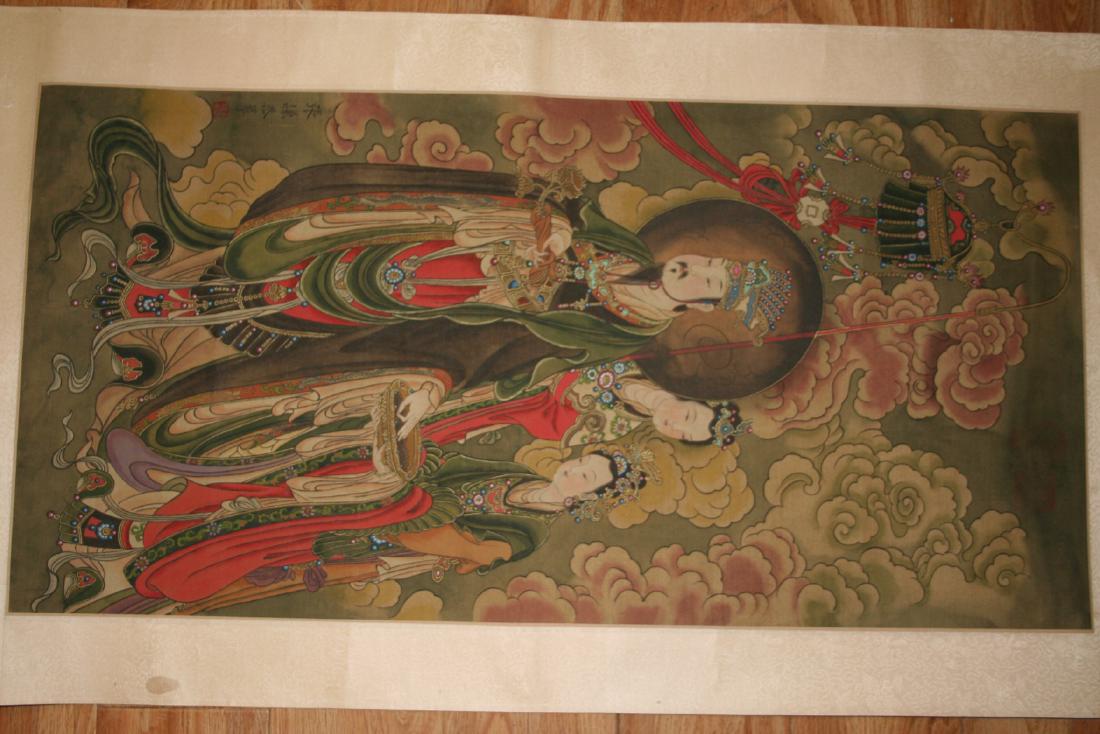 Chinese Hanging Scroll Ink on Paper Painting (1 of 6)
