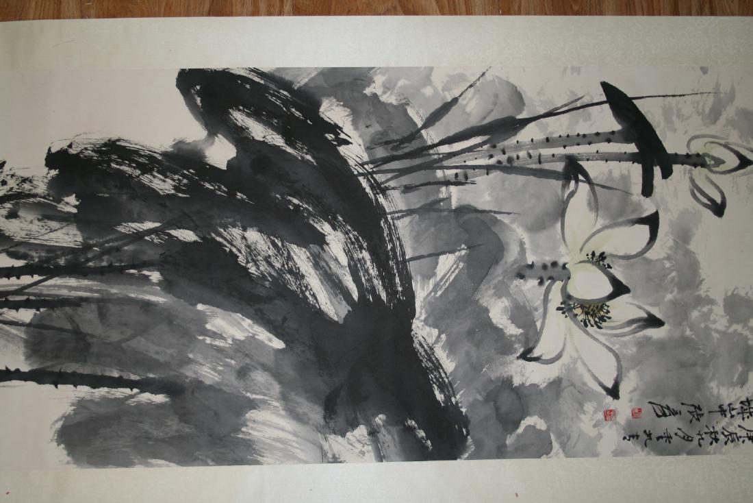 Chinese Hanging Scroll Ink on Paper Painting (1 of 8)