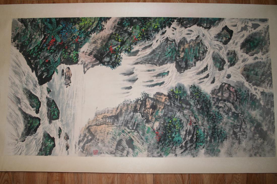 Chinese Hanging Scroll Ink on Paper Painting (1 of 6)