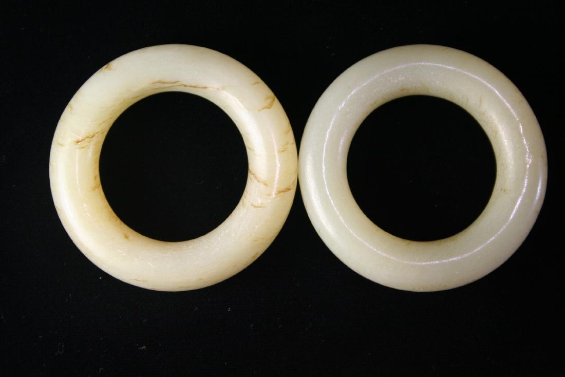 Pair of Chinese Jade Rings (1 of 10)