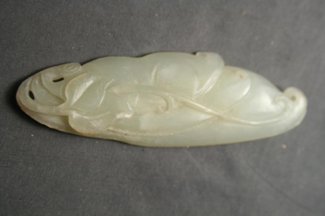 Chinese Jade Carved Fish Pendent (1 of 5)