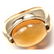 BVLGARI BULGARI 18K YELLOW GOLD LARGE CITRINE BAND RING
