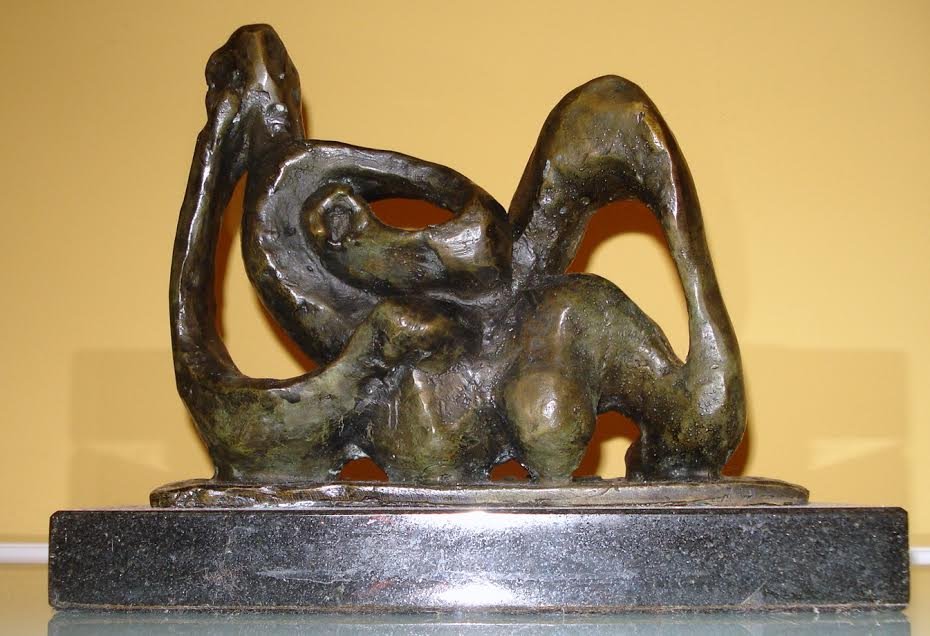 JACQUES LIPCHITZ RUSSIAN-LITHUANIAN BRONZE SCULPTURE: Jacques Lipchitz (1891 -- 1973) Lithuanian Cubist Bronze After Signed and numbered Bronze: 6"L x 5.5"W with Base 8"L x 5"W