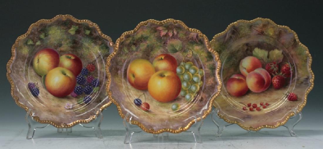 Trio Of Royal Worcester Plates (1 of 4)