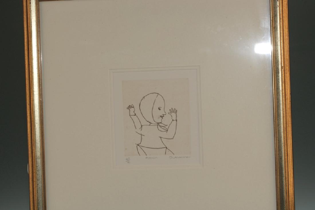 Charles Blackman Lithograph: Axiom. 47/50. Signed "Blackman".