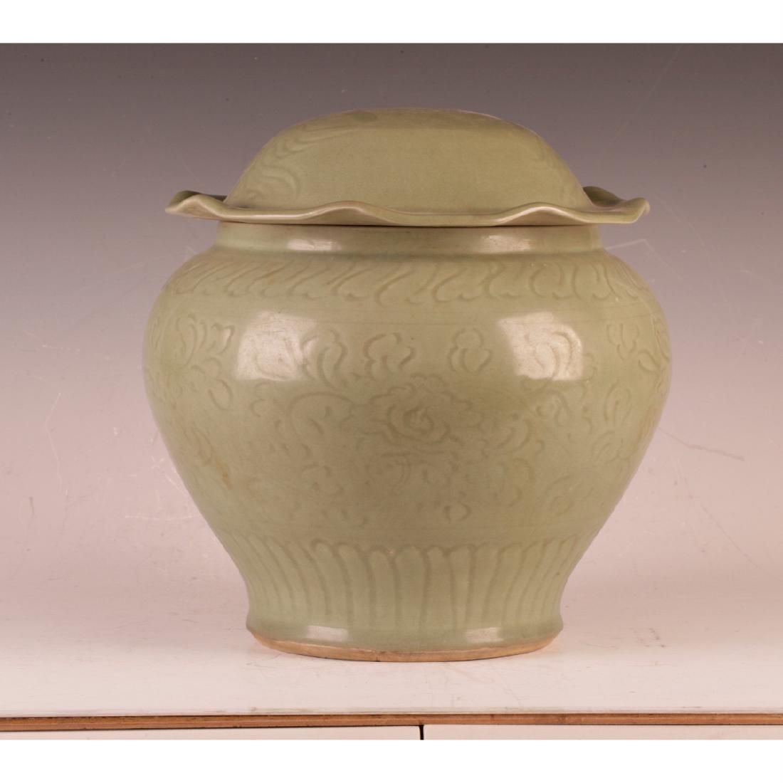 Long Quan Large Covered Jar (1 of 4)