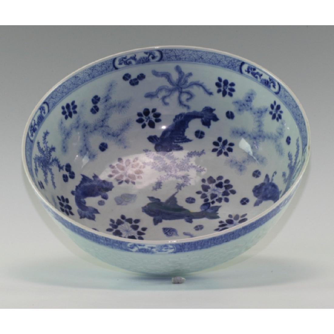 Very Large Blue And White Bowl (1 of 3)