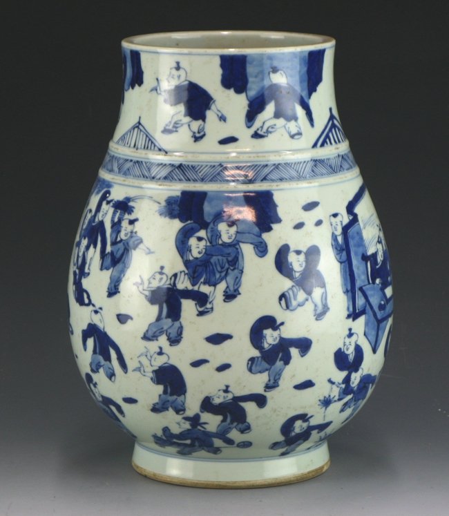 Blue and White Jar (1 of 4)