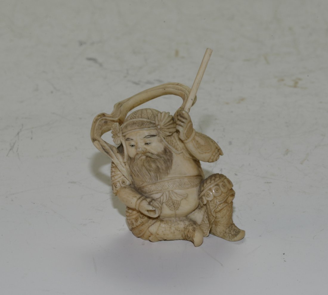 Chinese Ivory Okimono Figure (1 of 2)