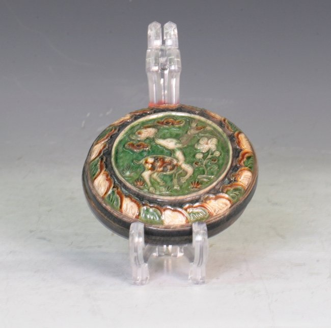 A pottery stamp box (1 of 1)