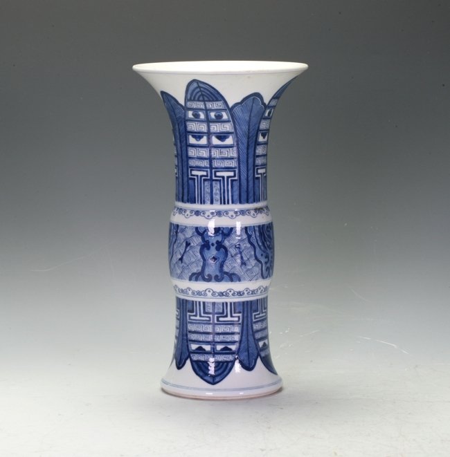 Blue and White Yeng Yeng Vase (1 of 1)