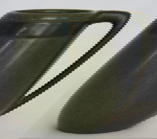 Marblehead Pottery Cider Cup: Marblehead Pottery Cider Cup, incised band decoration, impressed Arthur Baggs mark, M.P. and sailing ship, ht. 3 1/2, wd. 4 inches