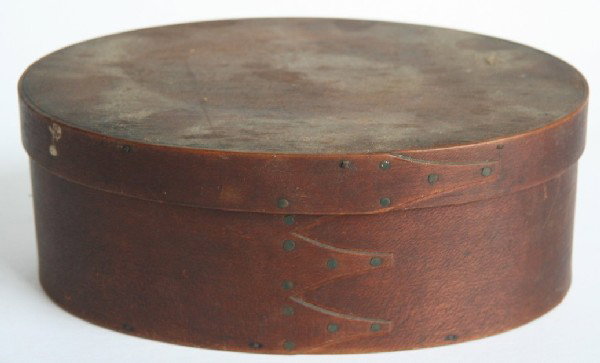 Large New England Oval Pantry Box: Large New England oval pantry box, ht. 3 1/2, width 9 inches
