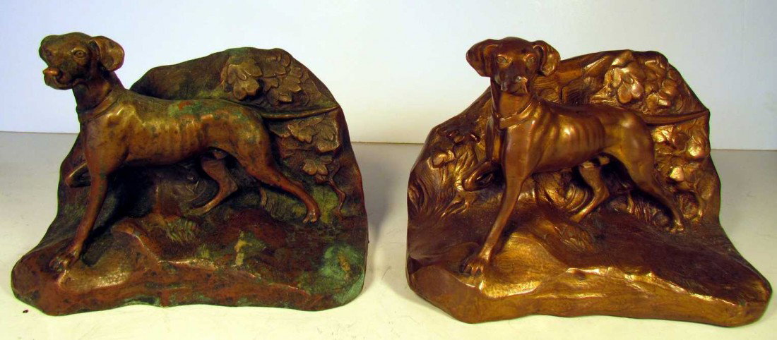 Jennings Brothers On Point Bookends: Jennings Brothers On Point Bookends, ht. 5 1/2, marked JB1601, rare