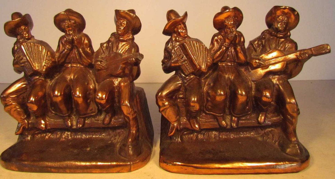 Group Cowboys Playing Insturments: Group Cowboys playing instruments, ht. 6