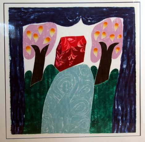 Carol Summers (b.1925) Signed Woodcut: Carol Summers (b.1925), large abstract woodcut, ht. 31 width 29. About the artist: Carol Summers has worked as an artist throughout the second half of the 2 21th century and into the first years of th