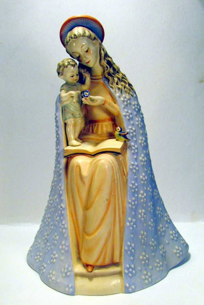 Hummel Figurine Mary and Child Flower Madonna 10/1: Hummel Figurine Mary and Child Flower Madonna 10/111, three line mark, ht. 11 ½
