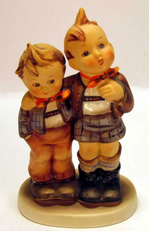 Hummel Figurine Two Boys 123: Hummel Figurine Two Boys 123, high bee mark, ht. 5 ½