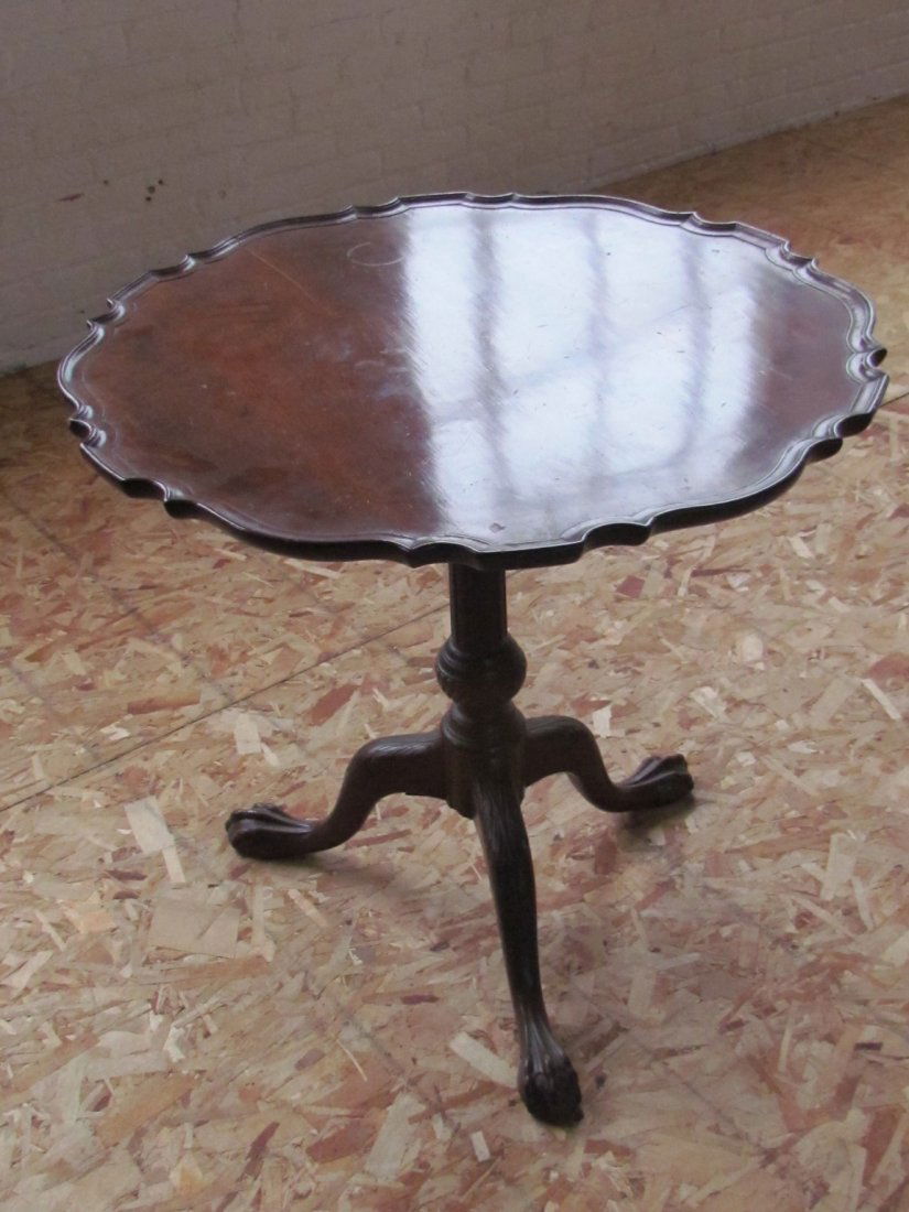 Early Pie Crust Table: Early Pie Crust Table, ht. 26 1/2, diam. 28