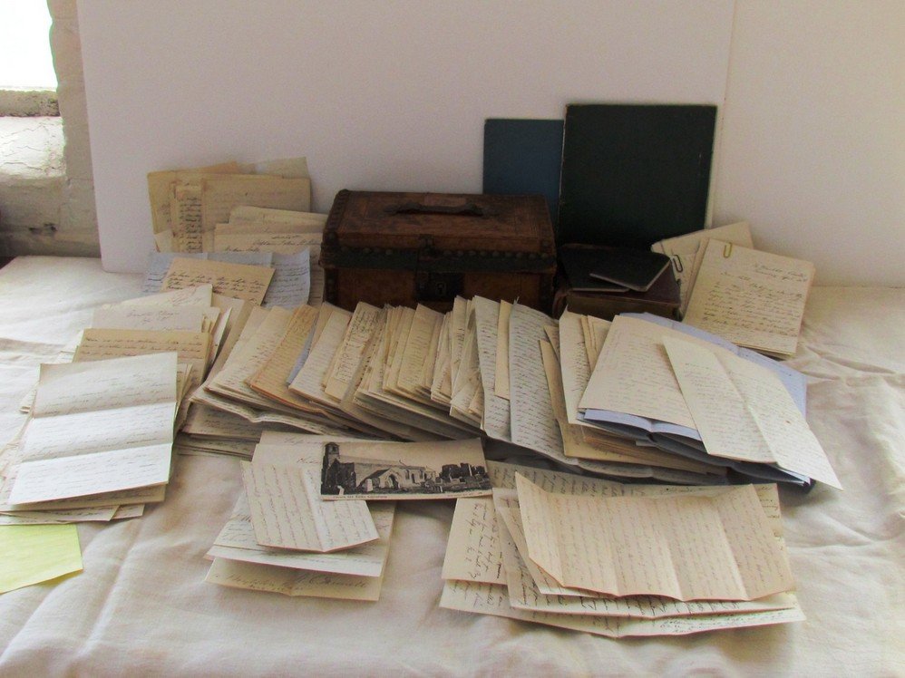 Large group of letters dating from 1853-1933,: Large group of letters dating from 1853-1933, mainly from Ellen Balch to her husband Frank Baluch during the Civil War. Most correspondences refer to how the war was effecting life around them while n