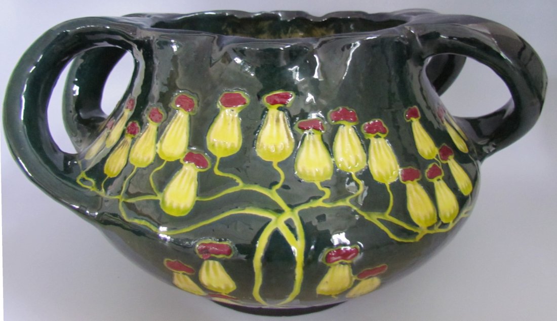 Austrian Amphora Vase: Large Austrian Amphora Vase, ht. 6 3/4, wd. 11 1/2