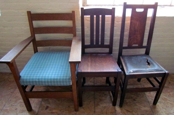 Three Assorted Stickley Chairs: Three assorted Stickley chairs