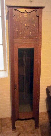 Mission Tall Case Clock: Mission Tall Case Clock, ht. 77, wd. 18