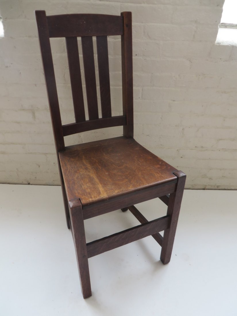 L. & J.G. Stickley Side Chair: L. & J.G. Stickley Side Chair, ht. 37 1/2, wd. 16, dp. 16