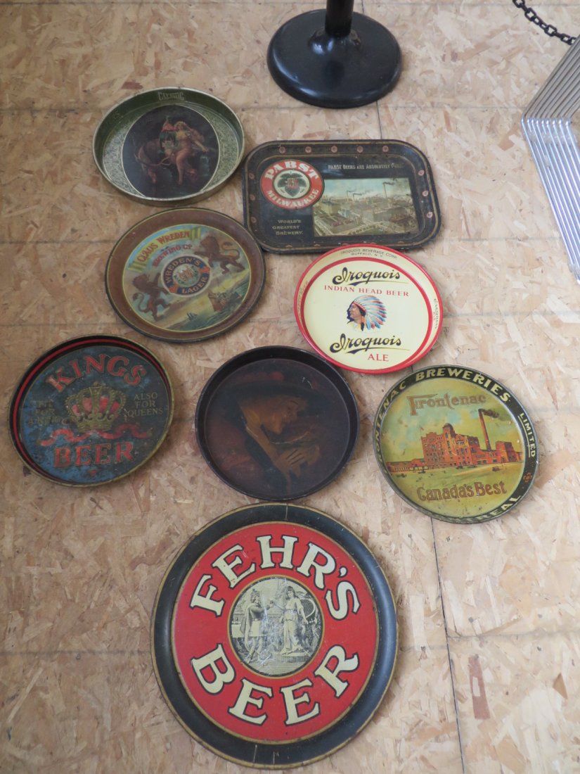 Group Eight Vintage Beer Trays