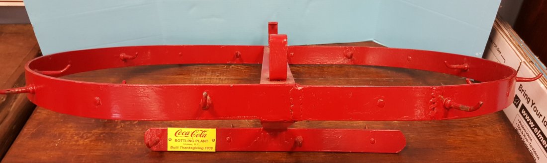 Coca Cola Pot Rack: Iron pot rack 36" x 24" from the bottling plant in Union S.C. The rack has a tag attached to it stating where it is from. Please read and understand the payment & shipping terms in this auction before
