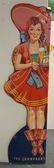 RARE 6ft Miller High Life Die Cut Girl Corner Sign - 2