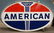 Porcelain double sided American Dealership sign w/ring