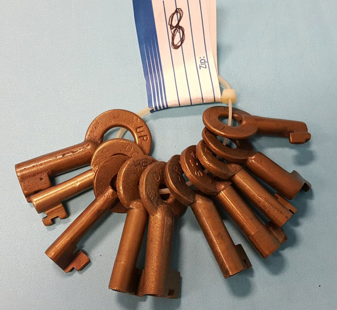 Lot of 10 Railroad keys from Lifetime Collection