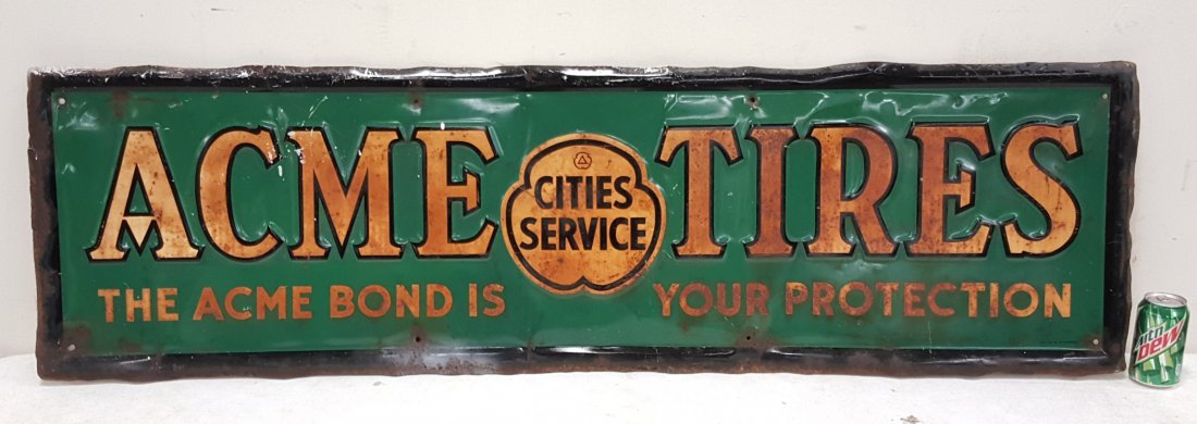 Acme Tires Cities Service Sign (1 of 1)