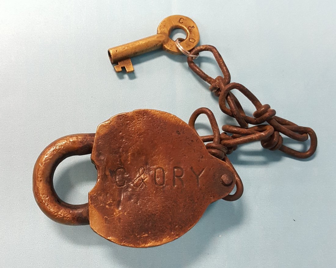 C&O Railroad Lock w/Key (1 of 1)