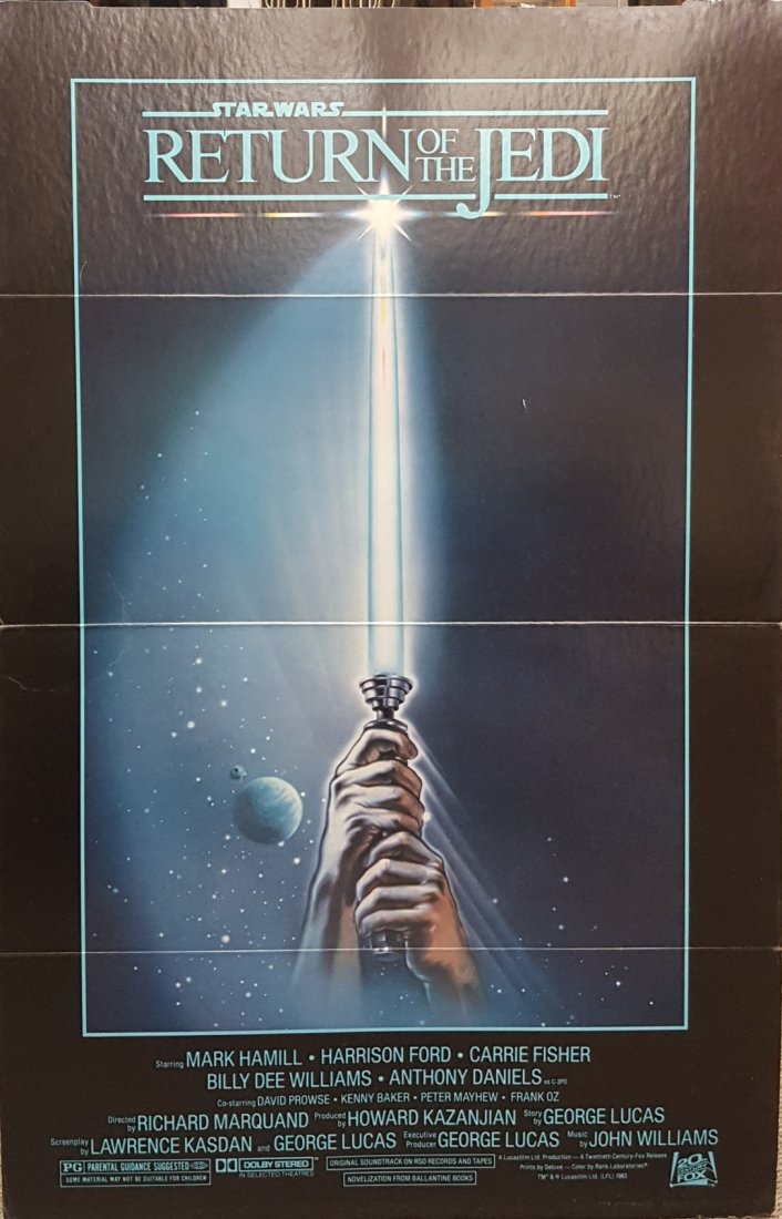 Return of the Jedi Movie Theater Cardboard Standee 1983 (1 of 2)
