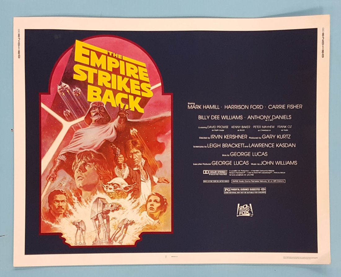 Empire Strikes Back Half Sheet R-1982 (1 of 1)